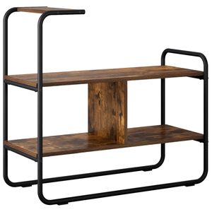 vidaXL Tavolo consolle Rovere Fumo 80 x 35 x 75 cm
