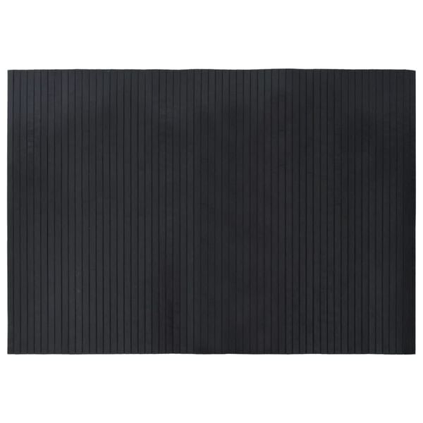 vidaXL Tappeto Rettangolare Nero 70x100 cm in Bamb&ugrave;