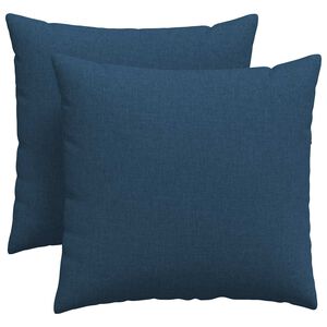 vidaXL Cuscini da Divano 2 pcs Blu 45 x 45 cm Tessuto