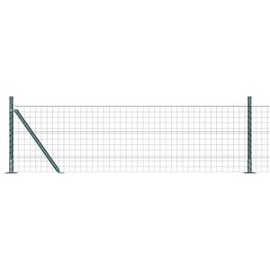 vidaXL Recinzione Euro con Base in Calcestruzzo 10 x 0,6 m Verde Rete
