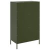 vidaXL Credenza Verde Oliva 68x39x113 cm in Acciaio