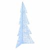 vidaXL Albero di Natale 240 LED Bianco Freddo 180 cm Acrilico