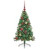 vidaXL Albero di Natale artificiale con luci integrate Verde 120 cm