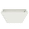 vidaXL Vaso da giardino 5 pcs Bianco 35 x 35 x 15 cm