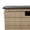 vidaXL Set Divano da Giardino 5 pz con Cuscini Beige Polyrattan Acacia