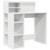 vidaXL Scrivania Bianco 90 x 48 x 101,5 cm Legno multistrato