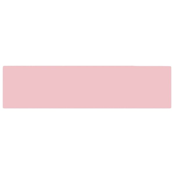 vidaXL Lavandino con Troppopieno in Ceramica Rosa Opaco