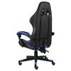vidaXL Sedia da Gaming Nero e Blu in Similpelle