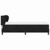 vidaXL Letto a molle con materasso Nero 80 x 200 cm Velluto