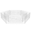 vidaXL Gabbione Letto Rialzato da Giardino Esagonale 200x173x40 cm