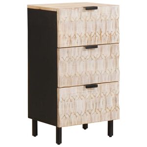 vidaXL Credenza con cassetto Finitura Bianco Lavato 40 x 33 x 75 cm