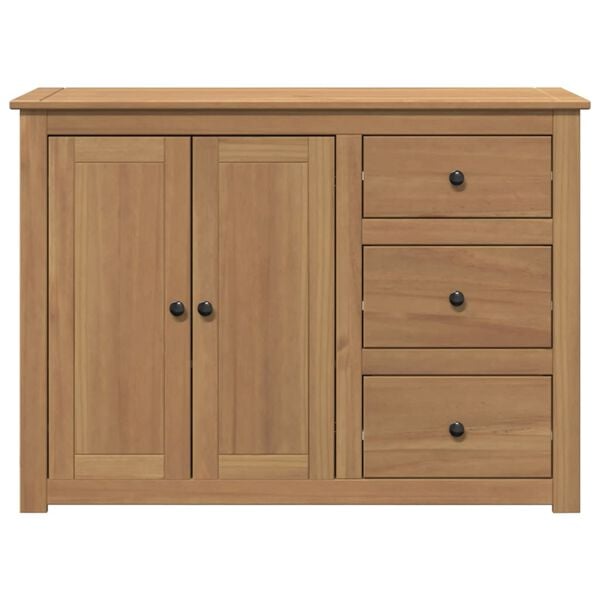vidaXL Credenza con Cassetti Panama 112x40x80cm Legno Massello di Pino