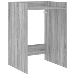 vidaXL Mobiletto per lavatrice Sonoma grigio 67,5 x 62 x 97 cm