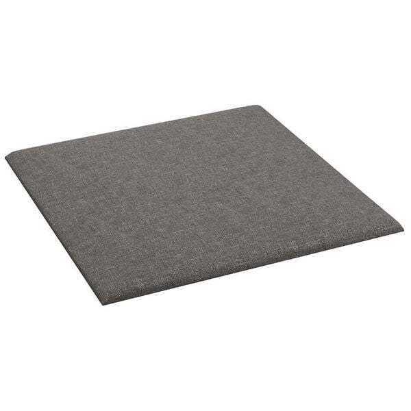 vidaXL Pannelli Murali 12 pz Grigio Chiaro 30x30 cm in Tessuto 1,08 m²