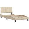 vidaXL Giroletto senza Materasso Hanko Crema 100x200 cm in Tessuto