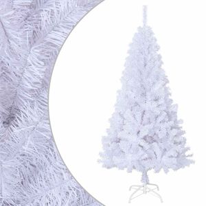 vidaXL Albero di Natale Artificiale con Rami Spessi Bianco 150 cm PVC