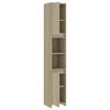 vidaXL Mobile da Bagno Rovere Sonoma 30x30x183,5 cm Legno Multistrato