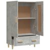 vidaXL Credenza Grigio Cemento 70x31x115 cm in Legno Multistrato