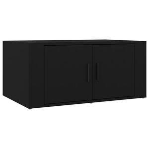 vidaXL Tavolino da Salotto Nero 80x50x36 cm in Legno Multistrato