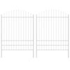 vidaXL Recinzione per Giardino WOERDEN 2 pz 170 x 225 cm Bianco