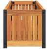 vidaXL Fioriera da Giardino 110x30x27,5 cm in Legno Massello di Acacia