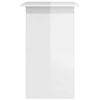 vidaXL Scrivania Bianco Lucido 80x45x74 cm in Legno Multistrato