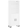 vidaXL Credenza Bianca 69,5x34x180 cm in Legno Multistrato