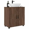 vidaXL Mobile da Bagno con porta Rovere Marrone 61 x 35 x 64 cm