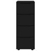 vidaXL Armadio Nero 40 x 48 x 105 cm Legno multistrato