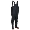 vidaXL Wader da Pesca con Stivali Nero Taglia 46