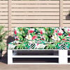 vidaXL Cuscino per Pallet Multicolore 120x40x12 cm Tessuto