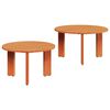 vidaXL Tavolino da salotto 2 pz Marrone cerato 47,5 x 47,5 x 27 cm