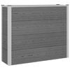 vidaXL Letto rialzato da giardino Grigio 100 x 30 x 22 cm