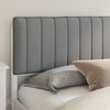 vidaXL Letto con Testiera Rivestita Grigio chiaro 200 x 200 cm