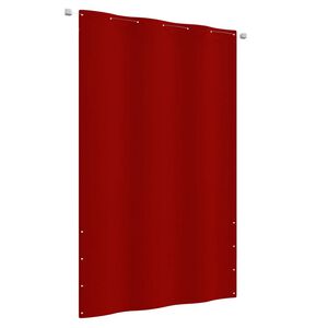vidaXL Paravento per Balcone Rosso 140x240 cm in Tessuto Oxford