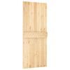 vidaXL Porta Scorrevole con Set Hardware 85x210 cm Legno Massello Pino