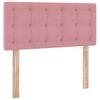 vidaXL Letto con Contenitore con materasso Rosa 100 x 200 cm Velluto