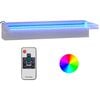 vidaXL Sfioratore a Cascata con LED RGB Acciaio Inox 45 cm