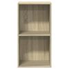 vidaXL Libreria 5 Ripiani Rovere Sonoma 40x30x76,5cm Legno Multistrato