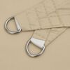 vidaXL Parasole a Vela Oxford Triangolare 2,5x2,5x3,5 m Beige