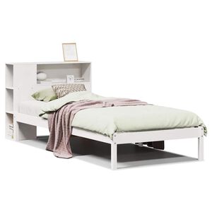 vidaXL Letto con Libreria senza Materasso 75x190 cm in Legno Pino