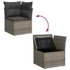 vidaXL Set Divano da Giardino 6 pcs Grigio polyrattan
