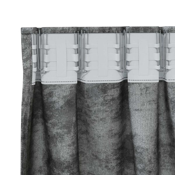 vidaXL Tende in Velluto con tende 2 pcs Grigio 245 x 140 cm Velluto