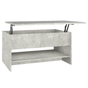 vidaXL Tavolino da Salotto Grigio Cemento 80x50x40cm Legno Multistrato
