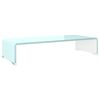 vidaXL Supporto TV / Rialzo Monitor in Vetro Verde 60x25x11 cm