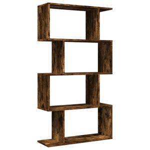 vidaXL Libreria 4 Ripiani Rovere Fumo 70x24x129 cm in Truciolato