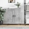vidaXL Credenza Grigio Cemento 69,5x34x90 cm in Legno Multistrato
