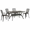vidaXL Set da Pranzo da Giardino 5 pz Bronzo in Alluminio Pressofuso