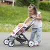 Smoby Passeggino Giocattolo Sportivo Bambole Gemelle Maxi-Cosi Rosa
