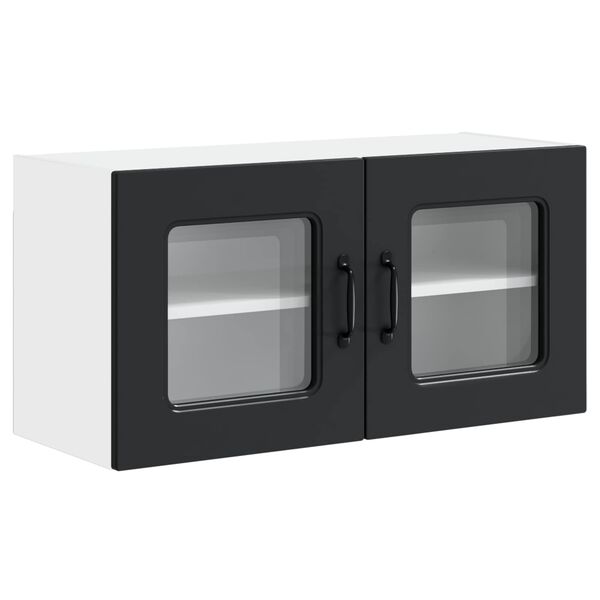 vidaXL Mobile da cucina Kalmar Nero 80 x 31 x 40 cm Legno multistrato